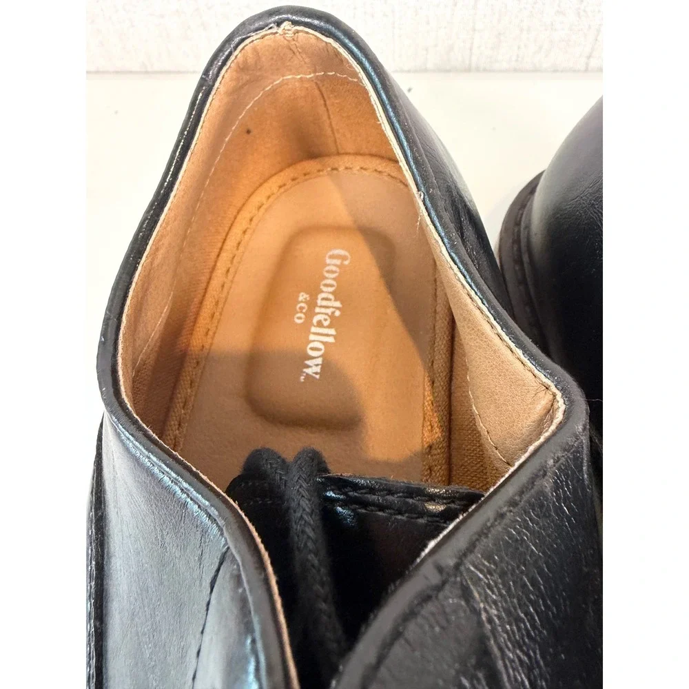 Goodfellow & Co Men's Joseph Black Leather Oxford Cap‎ Toe Dress Shoes Size 8.5